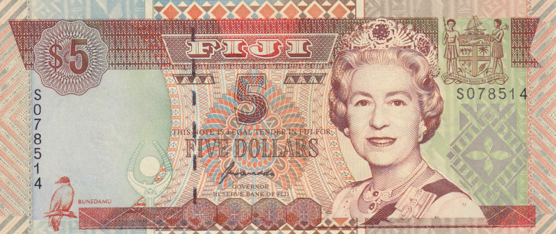 Fiji, 5 Dollars, 1998, UNC, p101

Queen Elizabeth II Portrait

Estimate: USD...