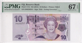 Fiji, 10 Dollars, 2012, UNC, p111b

PMG 67 EPQ, High condition 

Estimate: USD 30-60