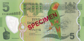 Fiji, 5 Dollars, 2012, UNC, p115s, SPECIMEN

Polymer

Estimate: USD 30-60