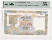 France, 500 Francs, 1941-1943, UNC, p95b

PMG 63

Estimate: USD 250-500