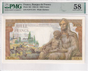 France, 1.000 Francs, 1943, AUNC, 102a

PMG 58

Estimate: USD 75-150