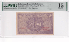 Indonesia, 1 New Rupiah, 1949, FINE, p35Da

PMG 15

Estimate: USD 150-300