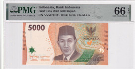 Indonesia, 5.000 Rupiah, 2022, UNC, p164a

PMG 66 EPQ

Estimate: USD 25-50