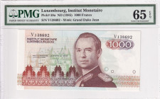 Luxembourg, 1.000 Francs, 1985, UNC, p59a

PMG 65 EPQ

Estimate: USD 200-400