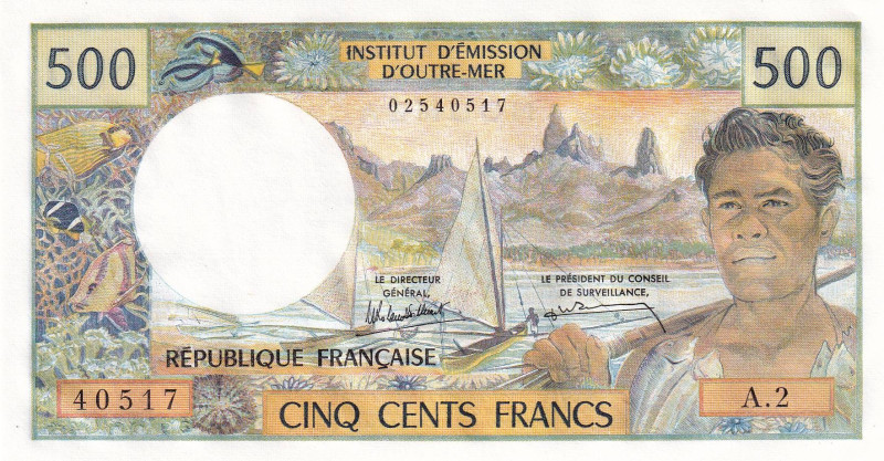 New Caledonia, 500 Francs, 1969/1989, UNC, p60e

Waves

Estimate: USD 20-40