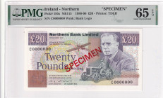 Northern Ireland, 20 Pounds, 1990, UNC, p195s, SPECIMEN

PMG 65 EPQ

Estimate: USD 300-600