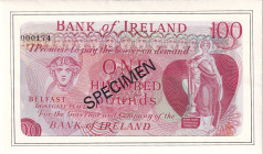 Northern Ireland, 1-1-5-5-10-10-100 Pounds, 1971\1978, UNC, FOLDER

SPECIMEN (Total 7 banknotes) , Light handling

Estimate: USD 250-500