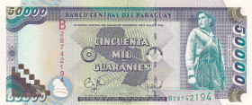 Paraguay, 50.000 Guaranies, 1998, UNC, p218

Estimate: USD 30-60