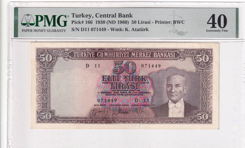 Turkey, 50 Lira, 1960, XF, p166, 5.Emission

PMG 40

Estimate: USD 100-200