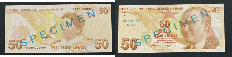 Turkey, 50 Lira, 2009, AUNC, p225s, 9.Emission

SPECIMEN

Estimate: USD 300-...