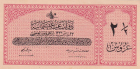 Turkey, Ottoman Empire, 2 1/2 Kurush, 1916, UNC, p86, Talat / Raşid

V. Mehmed Reşad Period, A.H: 23 May 1332, Sign:Talat / Raşid., It has serial tr...