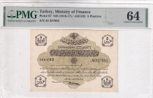 Turkey, Ottoman Empire, 5 Piastres, 1916, UNC, p87, Talat / Hüseyin Cahid

V. Mehmed Reşad Period, AH: 6 August 1332,sign: Talat / Hüseyin Cahid, PM...