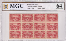 Turkey, Ottoman Empire, 5 Para, 1917, UNC, p116, MNH

MGC 64, Total 12 of stamps

Estimate: USD 20-40