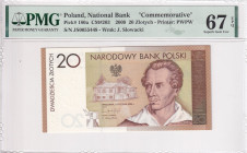 Poland, 20 Zlotych, 2009, UNC, p180a

PMG 67 EPQ, High condition , Commemorative banknote

Estimate: USD 75-150