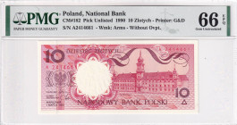 Poland, 10 Zlotych, 1990, UNC, p182

PMG 66 EPQ

Estimate: USD 50-100