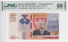 Poland, 20 Zlotych, 2021, UNC, p195a

PMG 68 EPQ, High Condition , Commemorative banknote

Estimate: USD 100-200