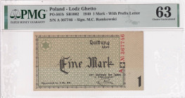 Poland, 1 Mark, 1940, UNC, p561b, Lodz Ghetto

PMG 63

Estimate: USD 300-600