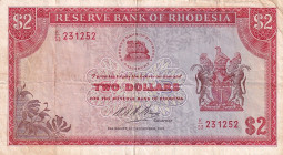 Rhodesia, 2 Dollars, 1970, VF, p31a

Stained

Estimate: USD 15-30