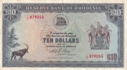 Rhodesia, 10 Dollars, 1975, VF, p33g

Stained

Estimate: USD 30-60