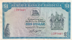 Rhodesia, 1 Dollar, 1976, AUNC(-), p34a

There are tears.Stained

Estimate: USD 30-60