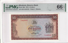 Rhodesia, 5 Dollars, 1978, UNC, p36b

PMG 66 EPQ

Estimate: USD 100-200