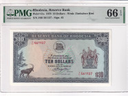 Rhodesia, 10 Dollars, 1979, UNC, p41a

PMG 66 EPQ

Estimate: USD 100-200