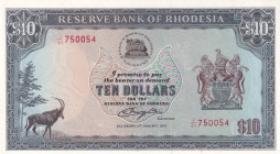 Rhodesia, 10 Dollars, 1979, UNC, p41a

Estimate: USD 100-200