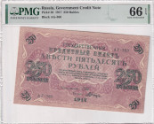 Russia, 250 Rubles, 1917, UNC, p36

PMG 66 EPQ

Estimate: USD 30-60