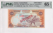Samoa, 20 Tala, 2002, UNC, p35as

PMG 65 EPQ

Estimate: USD 30-60
