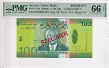 Samoa, 100 Tala, 2017, UNC, p44bs, SPECIMEN

PMG 66 EPQ

Estimate: USD 75-150