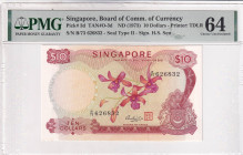 Singapore, 10 Dollars, 1973, UNC, p3d

PMG 64

Estimate: USD 150-300