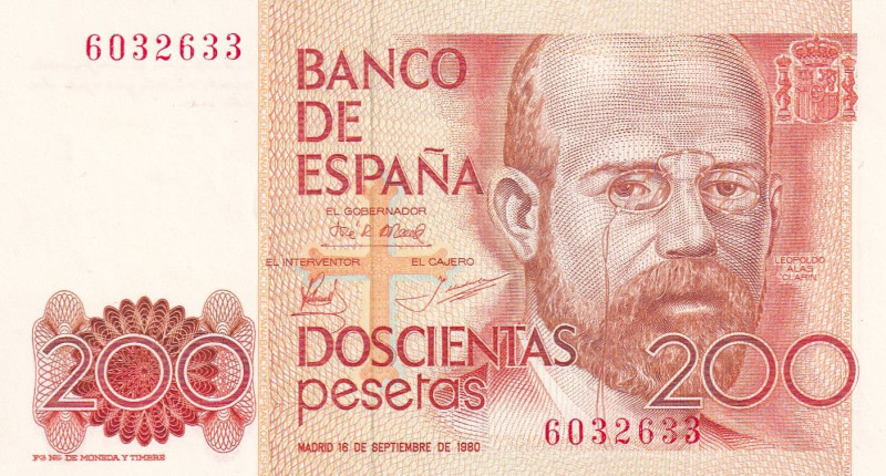 Spain, 200 Pesetas, 1984, UNC, p156

Estimate: USD 10-20