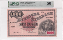 Sweden, 1.000 Kronor, 1950, AUNC, p38e

PMG 50

Estimate: USD 1.000-2.000