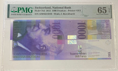 Switzerland, 1.000 Franken, 2012, UNC, p74d

PMG 65 EPQ

Estimate: USD 1.500-3.000