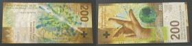 Switzerland, 200 Francs, 2016, VF(+), p78

Estimate: USD 75-150