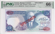 Tunisia, 10 Dinars, 1983, UNC, p80s, SPECIMEN

PMG 66 EPQ

Estimate: USD 150-300