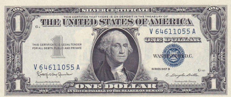 United States of America, 1 Dollar, 1957, UNC, p419b

Estimate: USD 20-40