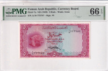 Yemen Arab Republic, 5 Rials, 1969, UNC, p7a

PMG 66 EPQ

Estimate: USD 100-200