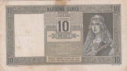 Yugoslavia, 10 Dinara, 1939, VF(+), p35b

Stained

Estimate: USD 25-50