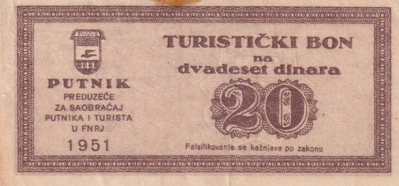 Yugoslavia, 1951, , passenger voucher

Has tape

Estimate: USD 50-100