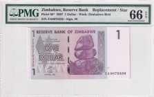 Zimbabwe, 1 Dollar, 2007, UNC, p65j

PMG 66 EPQ

Estimate: USD 25-50