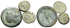 The Seleucid Kings, Seleucus I Nicator, 312-281 Large lot of 3 Bronze coins