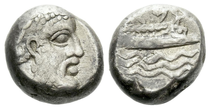 Phoenicia, Aradus Drachm circa 380-330, AR 12.00 mm., 3.59 g.

VF