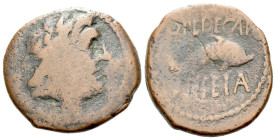 Hispania, Carteia Octavian as Augustus, 27 BC – 14 AD Quadrans I century - Privately purchased from Baldwin's in 1970's