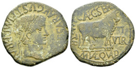Hispania, Celsa Octavian as Augustus, 27 BC – 14 AD As I century - Privately purchased from Seaby in September 1960
