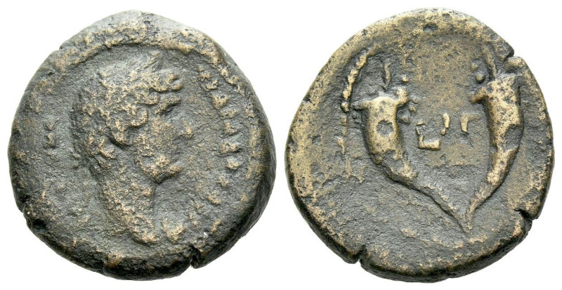 Egypt, Alexandria Hadrian, 117-138 Obol circa 117-138, Æ 18.00 mm., 5.16 g.

A...