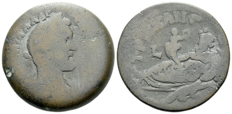 Egypt, Alexandria Antoninus Pius, 138-161 Drachm circa 138-161, Æ 32.00 mm., 22....