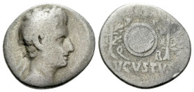 Octavian as Augustus, 27 BC – 14 AD Denarius Spanish mint circa 27 BC - AD 14
