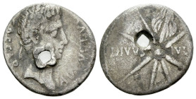 Octavian as Augustus, 27 BC – 14 AD Denarius Spanish mint circa 27 BC - AD 14
