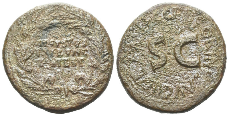Octavian as Augustus, 27 BC – 14 AD Dupondius circa 27 BC - 14 AD, Æ 26.00 mm., ...